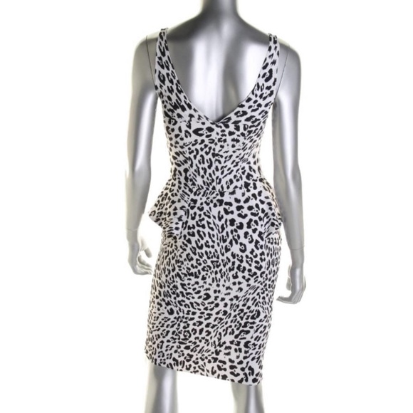 Chiara Boni Snow Leopard Neoprene Midi Dress - Picture 5 of 5